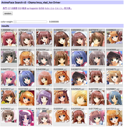 anime face search